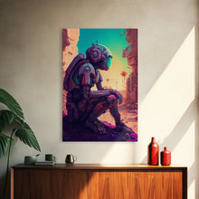 Load image into Gallery viewer, Android deep in thought, AI, fine art poster print