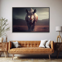 Load image into Gallery viewer, Desert Rhinoceros Animal Nature Ivory Tusk Fine Art Print, Wall Decor, Wall Poster, Wall Art Print
