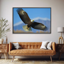 Load image into Gallery viewer, Eagle in a Mountain Clouds Canvas Wall Art Design, Framed Canvas Print Decor for Home & Office Decoration, CANVAS READY to Hang