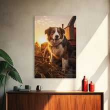 Load image into Gallery viewer, Bernese Mountain Dog Wall Print, Dog Wall Art, Farmhouse Wall Art, Wall Art, Framed Wall Art, Framed Canvas. Wall Print, Wall Canvas