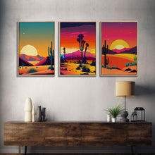 Load image into Gallery viewer, Desert Canvas Prints, Nature Prints Wall Art Set, Framed Canvas Prints Wall Decor, 3 Piece Wall Art Set, Southwestern Decor, Trendy Art