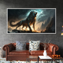 Carregar imagem no visualizador da galeria, Fenrir, Fenrisúlfr, Norse Mythology, Hróðvitnir, Vánagandr, Vanargand, Fantasy Wolf Art, Nordic Fantasy Art