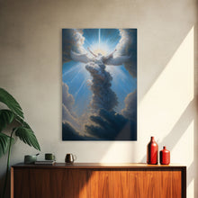 Load image into Gallery viewer, Angel Art, Framed Wall Art, Canvas Print, Angelic Art, Angel Painting, Angel Rising To The Heavens