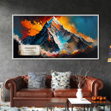 Load image into Gallery viewer, Annapurna II, Wall Art, Original Mountain Painting Print, Travel Poster, Mountain Landscape Wall Decor, Abstract Mountain Art