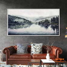 Load image into Gallery viewer, Blue Lake Art | Framed Canvas Print | Blue Lake Painting | Oregon Lake House Decor | Guest Room Landscape Painting | Sparks Lake Painting
