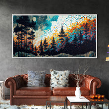 Load image into Gallery viewer, Crystal Pine Tree Art, Framed Canvas Print, Pine Tree Canvas, Pine Tree Artwork, Pine Tree Canvas Art