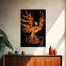 Carregar imagem no visualizador da galeria, Canvas Print Of "The Phoenix" - Rebirth Art - Framed Canvas Art - Framed Wall Art - Incredibly Beautiful Phoenix Decor
