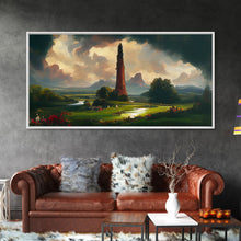 Load image into Gallery viewer, Dark Tower, High Fantasy Art Canvas Print, unique wall art, fantasy concept art