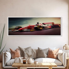 Carregar imagem no visualizador da galeria, Formula 1 wall art print Motivation office wall decor Formula one car poster Modern living room home decor F1 Large framed canvas gifts