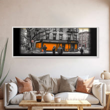 Cargar imagen en el visor de la galería, Closed Down Store Canvas Print, Buildings,Street Art, Fall, Autumn, Urban Art, Large Urban Art Print, Panoramic, Wall Art, Canvas Print