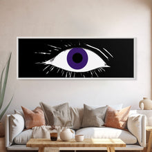 Carregar imagem no visualizador da galeria, Eye Art Print, Big Eye Art, Canvas Print, Eye Canvas Art, Eye Art Original, Framed Art Print, Wall Decor, Panoramic, Wall Art, Canvas Print