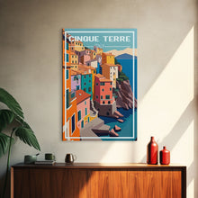 Cargar imagen en el visor de la galería, Cinque Terre, Italy Travel Poster, Europe Wall Art, Coastline, Travel Wall Print, Travel Poster, Travel Wall Art, Canvas Wall Print