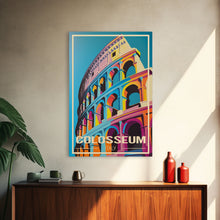 Load image into Gallery viewer, Colosseum, Rome Wall Art, Italy Travel Poster, Europe Wall Art, Travel Wall Print, Travel Poster, Travel Wall Art, Canvas Wall Print