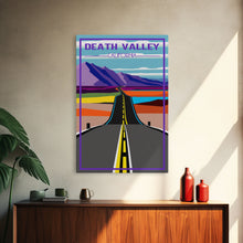 Load image into Gallery viewer, Death Valley, California Wall Art, America Travel Poster, Travel Wall Print, Travel Poster, Travel Wall Art, Canvas Wall Print