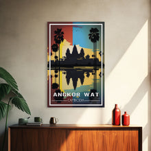 Carregar imagem no visualizador da galeria, Cambodia Art, Angkor Wat, Asian Art, Travel Wall Print, Travel Poster, Travel Artwork, Travel Wall Art, Wall Poster, Canvas Wall Print