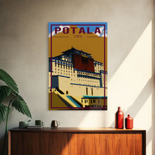 Load image into Gallery viewer, Potala Palace Wall Art, China Poster, Tibet Wall Print, Asia Wall Art, Travel Wall Print, Travel Poster, Travel Wall Art, Canvas Wall Print