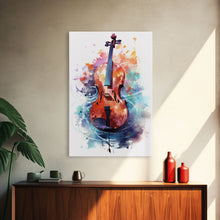 Carregar imagem no visualizador da galeria, Galaxy Cello Gift, Banjo Wall Art Canvas Print, Stringed Instruments, Cello Art, Banjo Poster Print, Cello Gifts, Musical Art