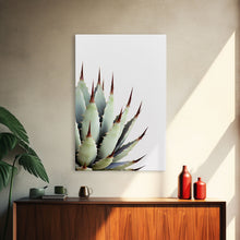 Load image into Gallery viewer, Desert Cactus Art Print, Modern Home Decor, Framed Canvas Print Or Poster, Botanical Print Desert Art Cactus, Bathroom Or Bedroom Or Office