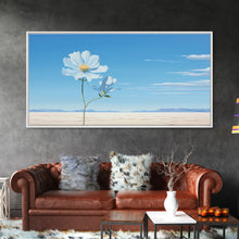 Load image into Gallery viewer, Desert Art, Wildflowers Wall Art, Botanical Painting, Panoramic Art, Wall Art, Canvas Art, Landscape Art, Horizontal Print, Thank You Gift