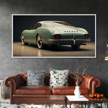 Load image into Gallery viewer, Classic Car Wall Art, Car Art, Automotive Art, Panoramic Art, Wall Art, Canvas Art, Landscape Art, Landscape Print, Gift For Car Lovers