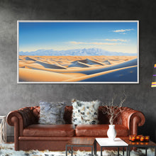 Load image into Gallery viewer, Desert Art, Framed Canvas Print, Landscape Painting, Poster Art, Desert Art Print, Saharan Desert, Sahara, Southwestern Art, Boho Decor