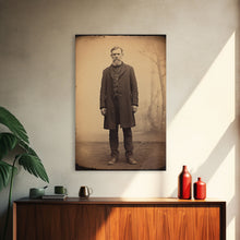 Cargar imagen en el visor de la galería, Civil War Era Photography, Framed Canvas Print, Tintype / Ferrotype reproduction wall art, Halloween Art