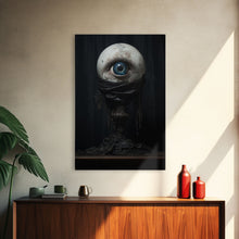 Load image into Gallery viewer, The Eye, Gothic Victorian Horror Art, Cosmic Horror, Framed Canvas Canvas Print, Halloween Decor