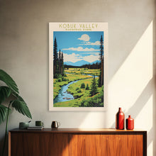 Load image into Gallery viewer, Kobuk Valley National Park, Alaska Travel Art, National Park Print, Minimalist Travel Art, Midcentury Modern Retro Style Landscape