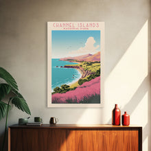 Carregar imagem no visualizador da galeria, Channel Island National Park Travel Poster Print, Canvas Print Wall Art, California Travel Art, Midcentury Modern Travel Decor