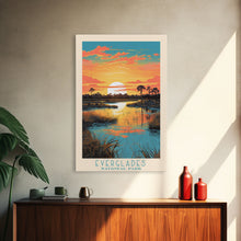 Carregar imagem no visualizador da galeria, Everglades National Park Travel Poster Print, Canvas Print Wall Art, Florida Travel Art, Midcentury Modern Travel Decor, MCM Wall Art