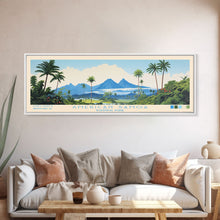 Load image into Gallery viewer, American Samoa National Park, Panoramic Samoa Travel Art, National Park Print, Minimalist Travel Art, Midcentury Modern Style Landscape