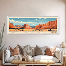 Carregar imagem no visualizador da galeria, Capitol Reef National Park, Panoramic Utah Travel Art, National Park Print, Minimalist Travel Art, Midcentury Modern Style Landscape