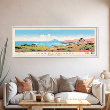 Cargar imagen en el visor de la galería, Channel Islands National Park Panoramic California Travel Art, National Park Print, Minimalist Travel Art, Midcentury Modern Style Landscape