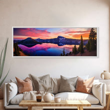 Load image into Gallery viewer, Panoramic of Crater Lake National Park, Extra Large Wall Art, Panoramic Wall Art, Panoramic Print, Landscape Photography, Landscape Print