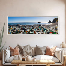 Carregar imagem no visualizador da galeria, Panoramic of Glass Beach California, Extra Large Wall Art, Panoramic Wall Art, Panoramic Landscape Print, Landscape Photography