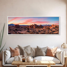 Load image into Gallery viewer, Panoramic of Joshua Tree National Park, Extra Large Wall Art, Panoramic Wall Art, Panoramic Print, Landscape Photography Landscape