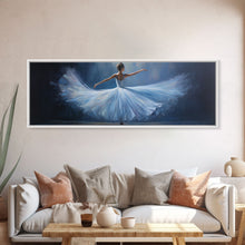 Load image into Gallery viewer, Ballerina Wall Art Watercolor Framed Canvas Print, Ballet Wall Decor, Ballet Prints, Ballerina Tutu and Slippers, Girl Room Nursery Art