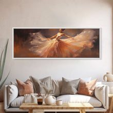 Load image into Gallery viewer, Ballerina Wall Art Watercolor Framed Canvas Print, Ballet Wall Decor, Ballet Prints, Ballerina Tutu and Slippers, Girl Room Nursery Art