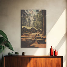 Carregar imagem no visualizador da galeria, Camp Decor, Outdoor Wall Art, Cabin Wall Art, Canvas Print, Wall Hanging, Portrait Art, Teacher Gift, Apartment Wall Decor, Ranch Wall Art