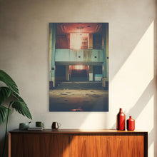 Carregar imagem no visualizador da galeria, Abandoned Building, Retro Wall Canvas Print, Wall Hanging, Portrait Art, Volleyball Mom, Tiny House Decor, Family Gift, Spooky Room Decor