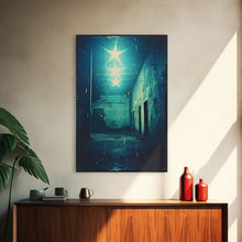 Carregar imagem no visualizador da galeria, Abandoned Building, Spooky Art Print, Horror Home Decor, Canvas Print, Wall Hanging, Portrait Art, Anniversary Gift, Tiny House Decor