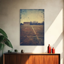 Cargar imagen en el visor de la galería, Football Field, Football Wall Art, Sports Wall Art, Canvas Print, Wall Hanging, Portrait Art, Man Cave Art, Teacher Gift, Apartment Wall Art