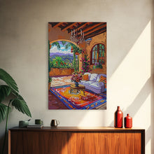 Load image into Gallery viewer, Cozy Southwestern Kitchen Framed Canvas Print Colorful Mexican Style Best Gift Home Decor Wall Art Bright Above Sofa Art