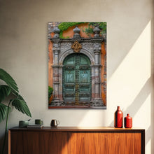 Cargar imagen en el visor de la galería, Change23 Hacienda Architecture Framed Canvas Print, Mexican Wall Art, Art of Mexico, Original Artwork, Wood Framed Ready To Hang