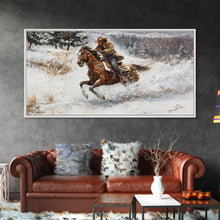 Carregar imagem no visualizador da galeria, Autumn harvest Framed Canvas Print of a woman in a field with pumpkins, seasonal wall decor and farmhouse accents for a cozy autumn ambiance