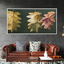 Carregar imagem no visualizador da galeria, Autumn Leaf Arrangement Wall Decor, ready to hang canvas print wall art, Fall Decor