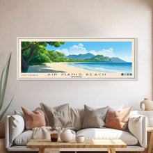 Carregar imagem no visualizador da galeria, Air Manis Beach, Indonesia Panoramic Beach Print, Vacation Gift, Indonesia Wall Art, Framed Canvas Print, Framed Beach Painting