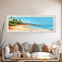 Carregar imagem no visualizador da galeria, Alappuzha Beach, India Panoramic Print, Vacation Gift, India Wall Art, Beach Painting, Beach Decor, Large Wall Art, Wood Frame Art