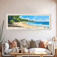 Load image into Gallery viewer, Almonta Beach, Australia Panoramic Beach Print, Vacation Gift, Australia Wall Art, Framed Canvas Print, Framed Beach Painting