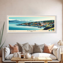 Load image into Gallery viewer, Ancud, Chile Panoramic Print, Vacation Gift, Chile Wall Art, Beach Painting, Beach Decor, Large Wall Art, Wood Frame Art